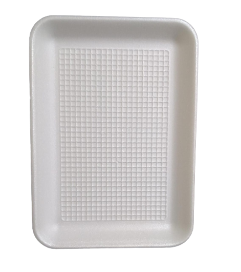 White medium Non-Laminated rectangular Foam Plate	